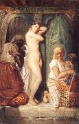 Theodore Chasseriau Young woman coming out of the bath Germany oil painting artist